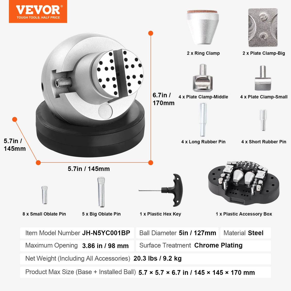 SucceBuy Ball Vise Engraving Setting Tool For Jewelry Work