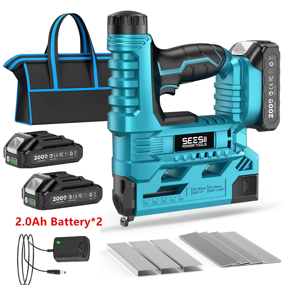 Seesii Cordless Brad Nailer And Stapler With 1000 Nails