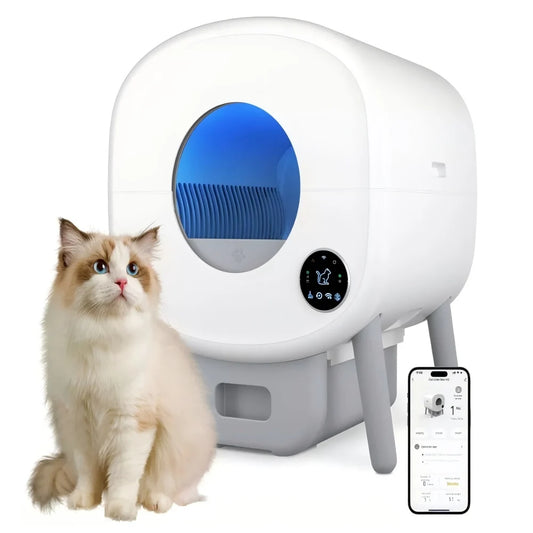 Smart Automatic Self Cleaning Cat Litter Box With App Control
