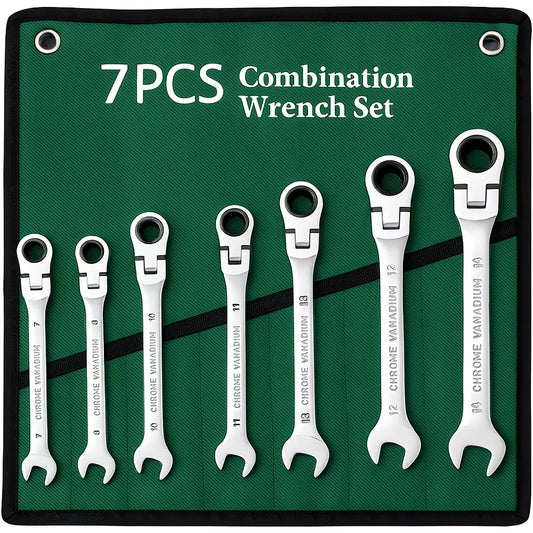 Reversible 72 Tooth Ratchet Wrench Set for Automotive Repairs
