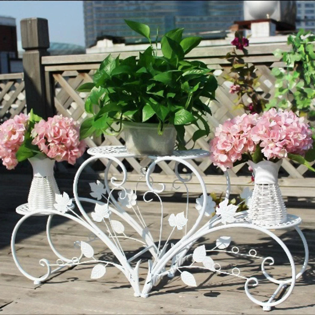 Wisfor Metal Plant Stand Rack For Indoor Outdoor Home Decor
