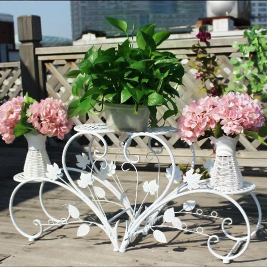 Wisfor Metal Plant Stand Rack For Indoor Outdoor Home Decor