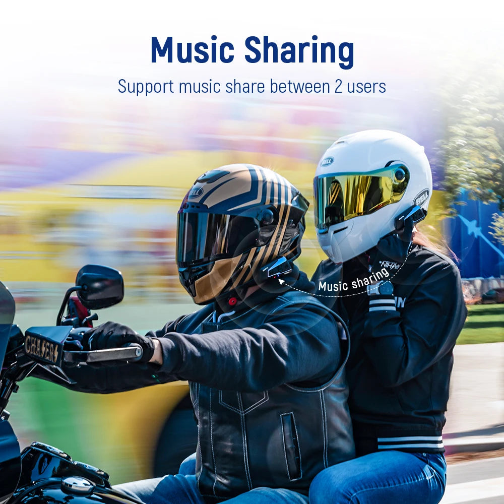 Lexin Bluetooth Motorcycle Helmet Intercom Headset For Group Riding