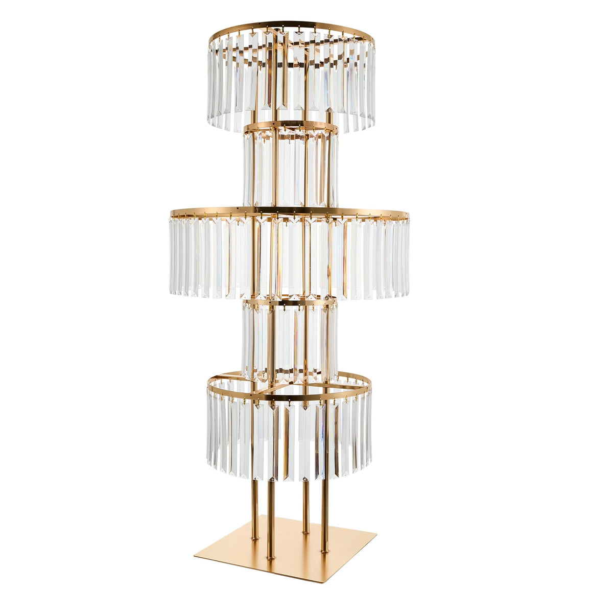 Five Tier Acrylic Wedding Flower Stand for Elegant Event Decor