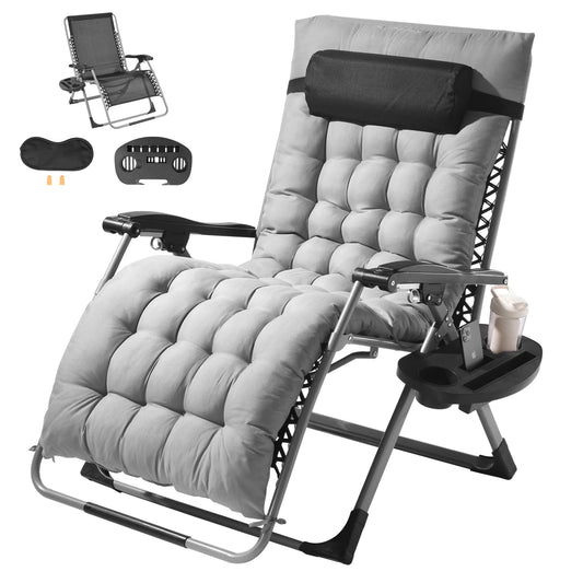 SucceBuy Adjustable Zero Gravity Recliner Chair With Footrest