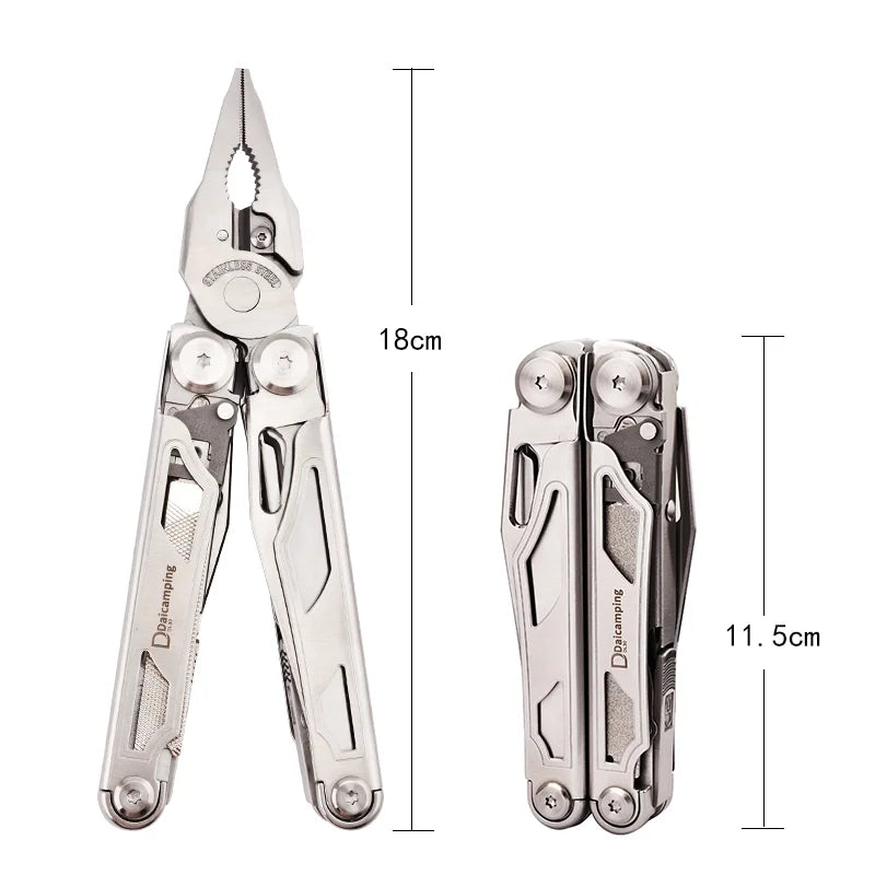 Daicamping DL30 Multi Tool Pliers With Folding Knife And Scissors