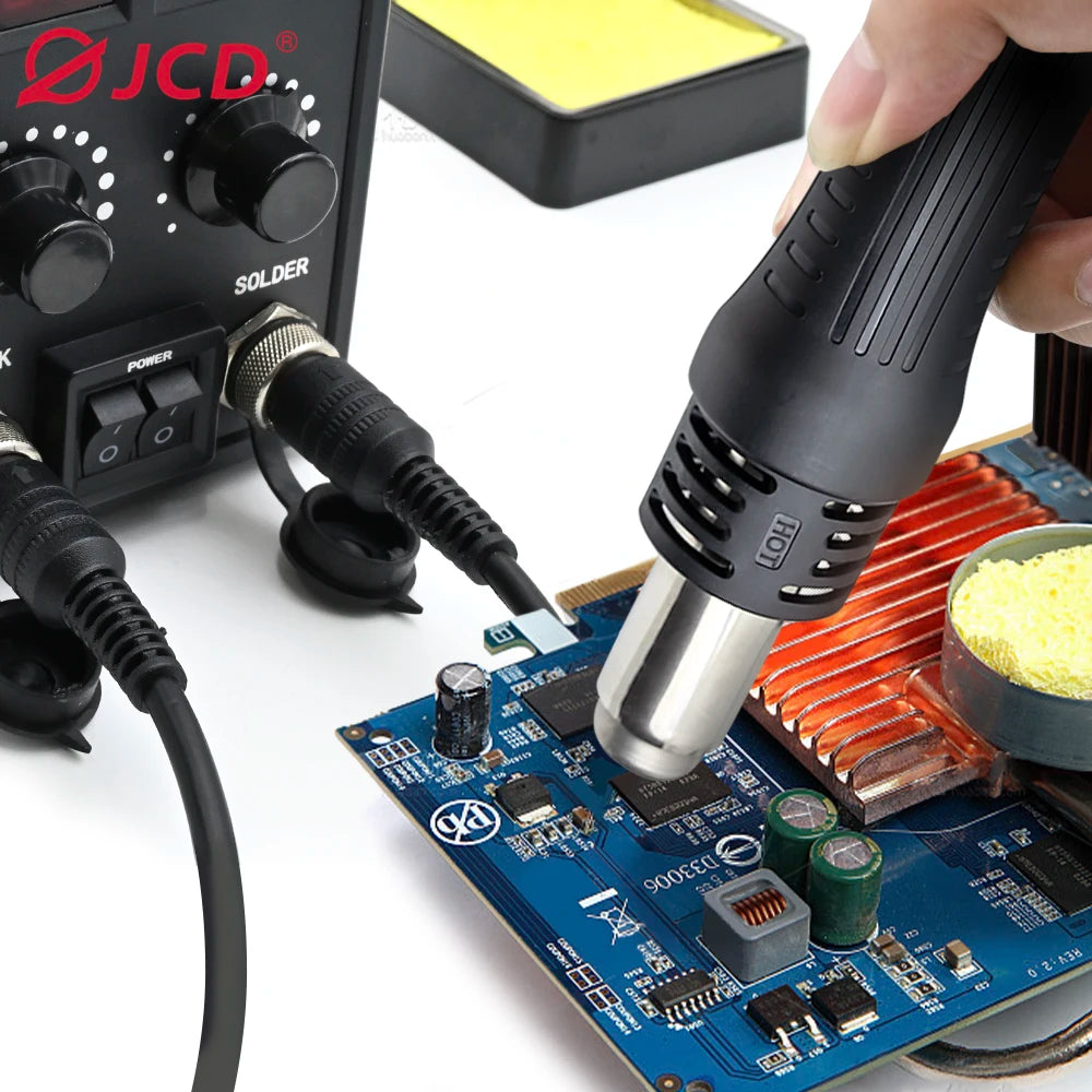 JCD 8586D Dual Function Soldering Station With Hot Air Gun