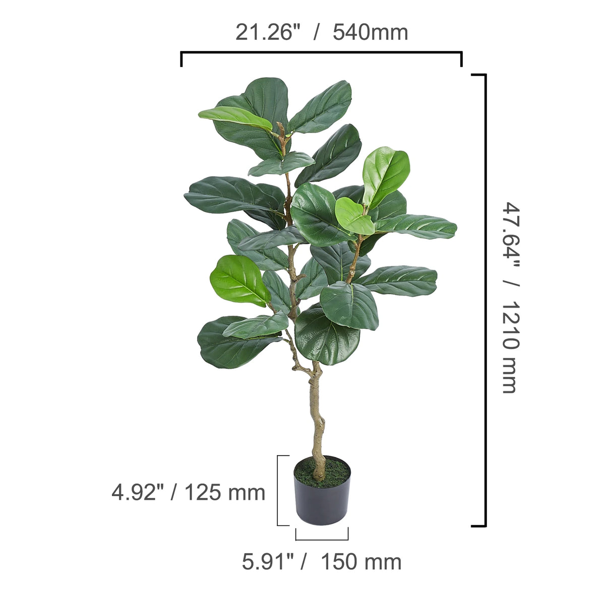 SucceBuy Artificial Olive Tree Faux Plant With Secure Base