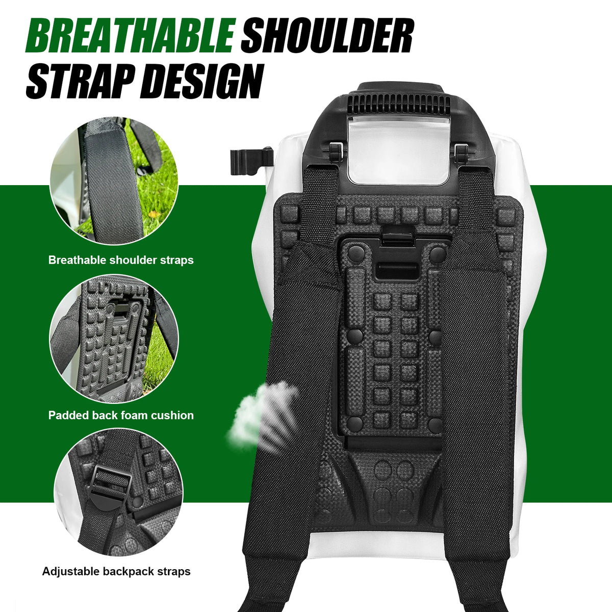Cordless Electric Garden Sprayer With Telescopic Wand And Nozzles