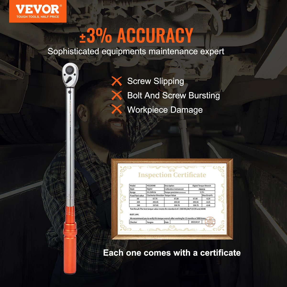 SucceBuy Mechanical Torque Wrench Set For Precision Vehicle Repairs