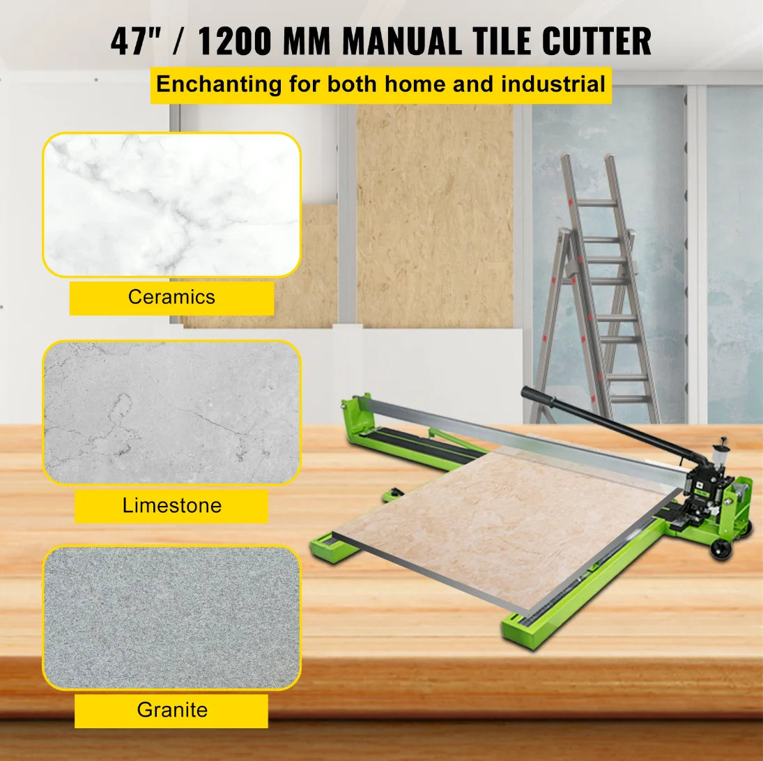 Manual Tile Cutter With Laser Positioning For Precise Porcelain Cutting