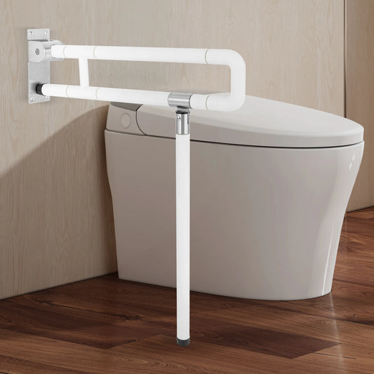 Foldable Toilet Grab Bar Wall Mounted Bathroom Support Rail