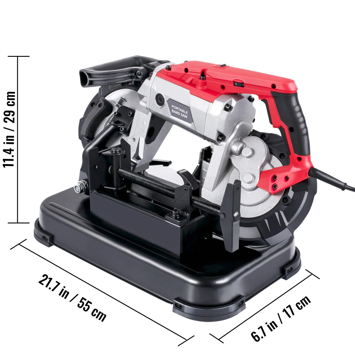 SucceBuy Portable Variable Speed Bandsaw for Metal and Wood Cutting