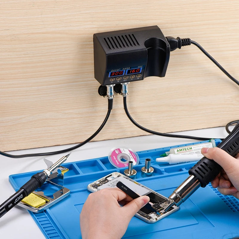 JCD 8898 Soldering Station With LCD Display For Electronics Repair