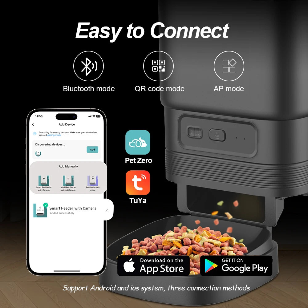 Nityers Automatic Cat Feeder With Timed Voice Recording