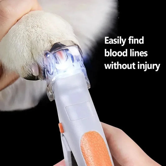 LED Pet Nail Clippers With Light for Cats and Dogs