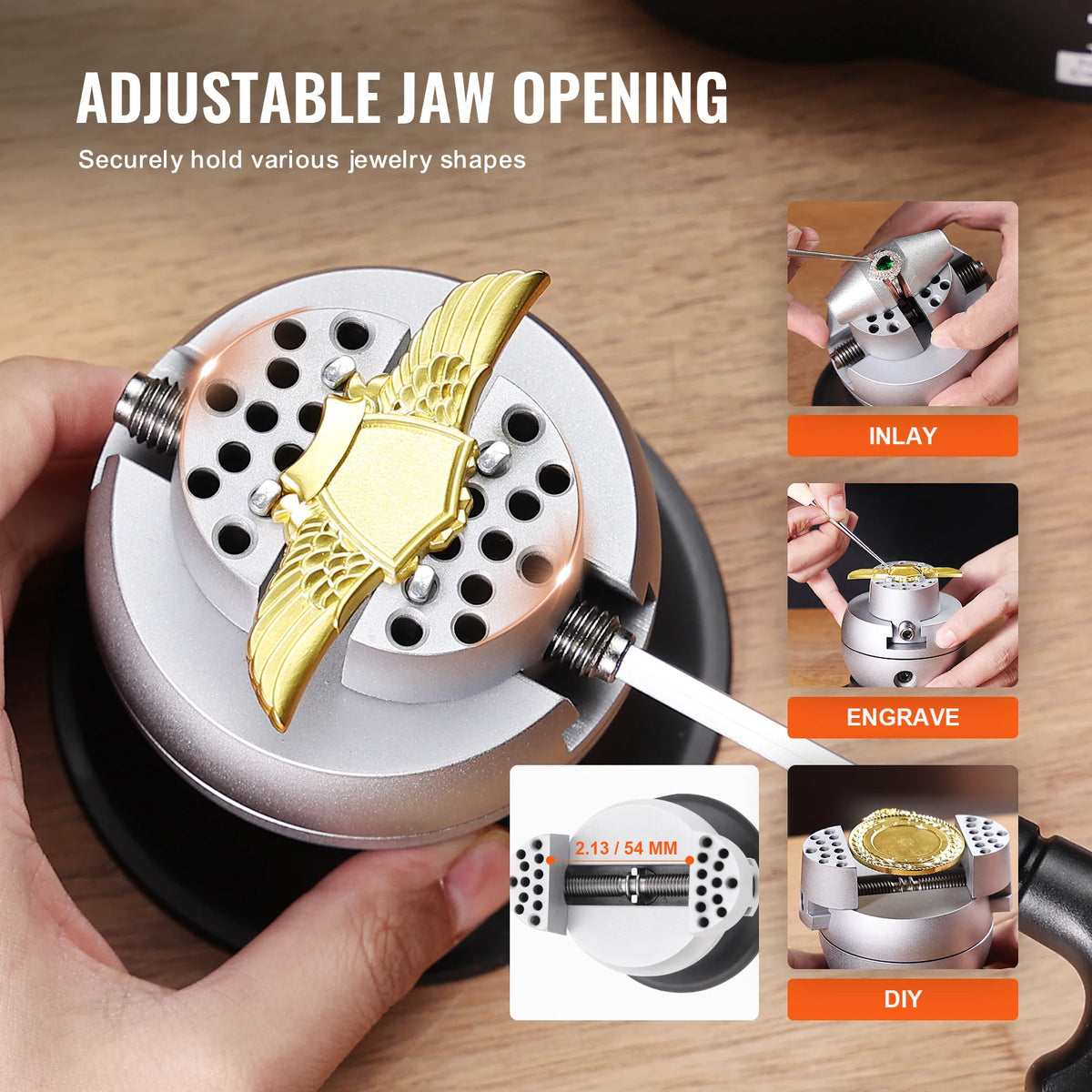 SucceBuy Ball Vise Engraving Setting Tool For Jewelry Work