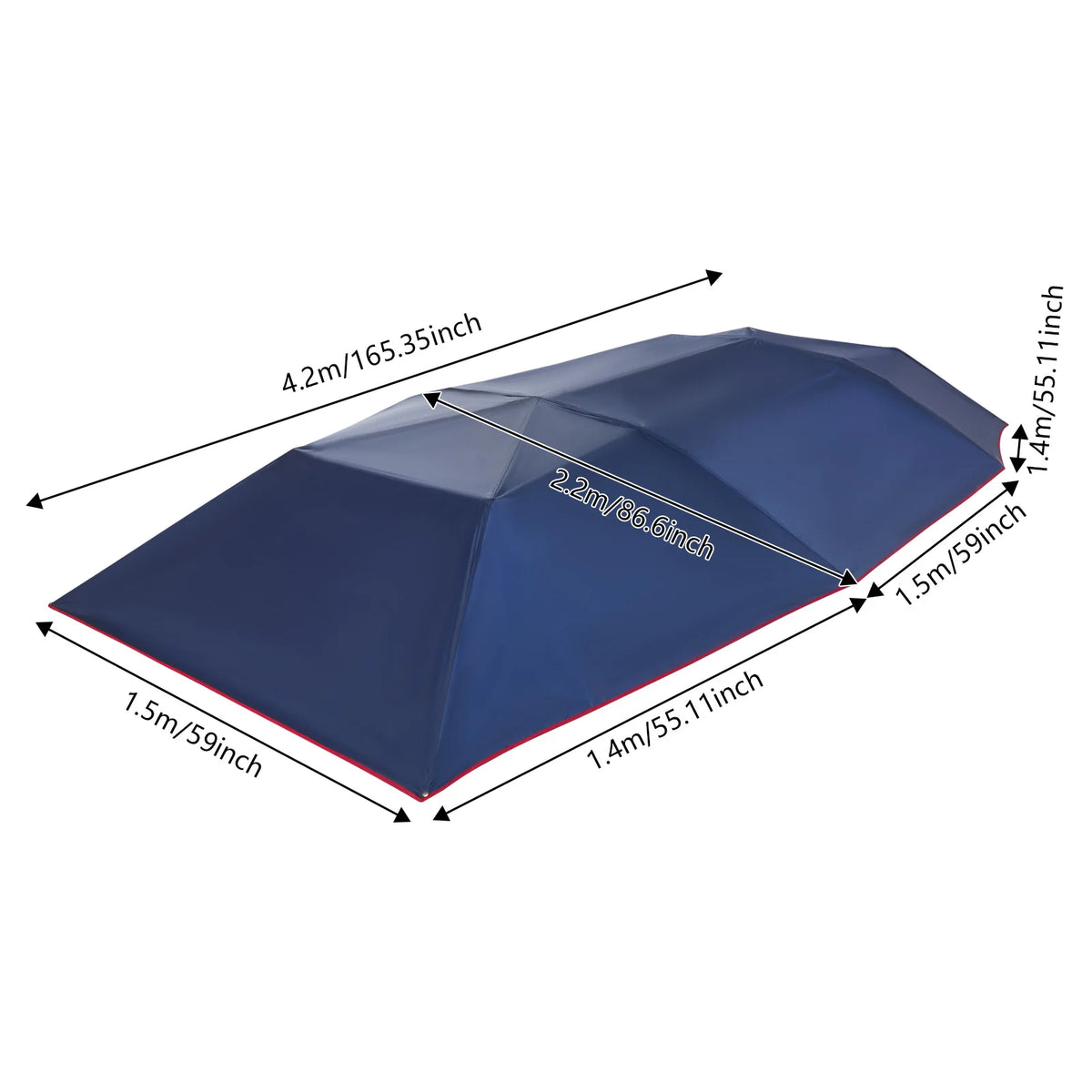 Bymaocar Portable Folding Car Tent Hydraulic Sun Protection Awning Cover