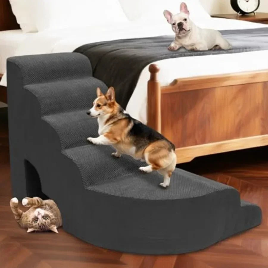 Indoor Pet Stairs for Small Dogs With Non Slip Steps