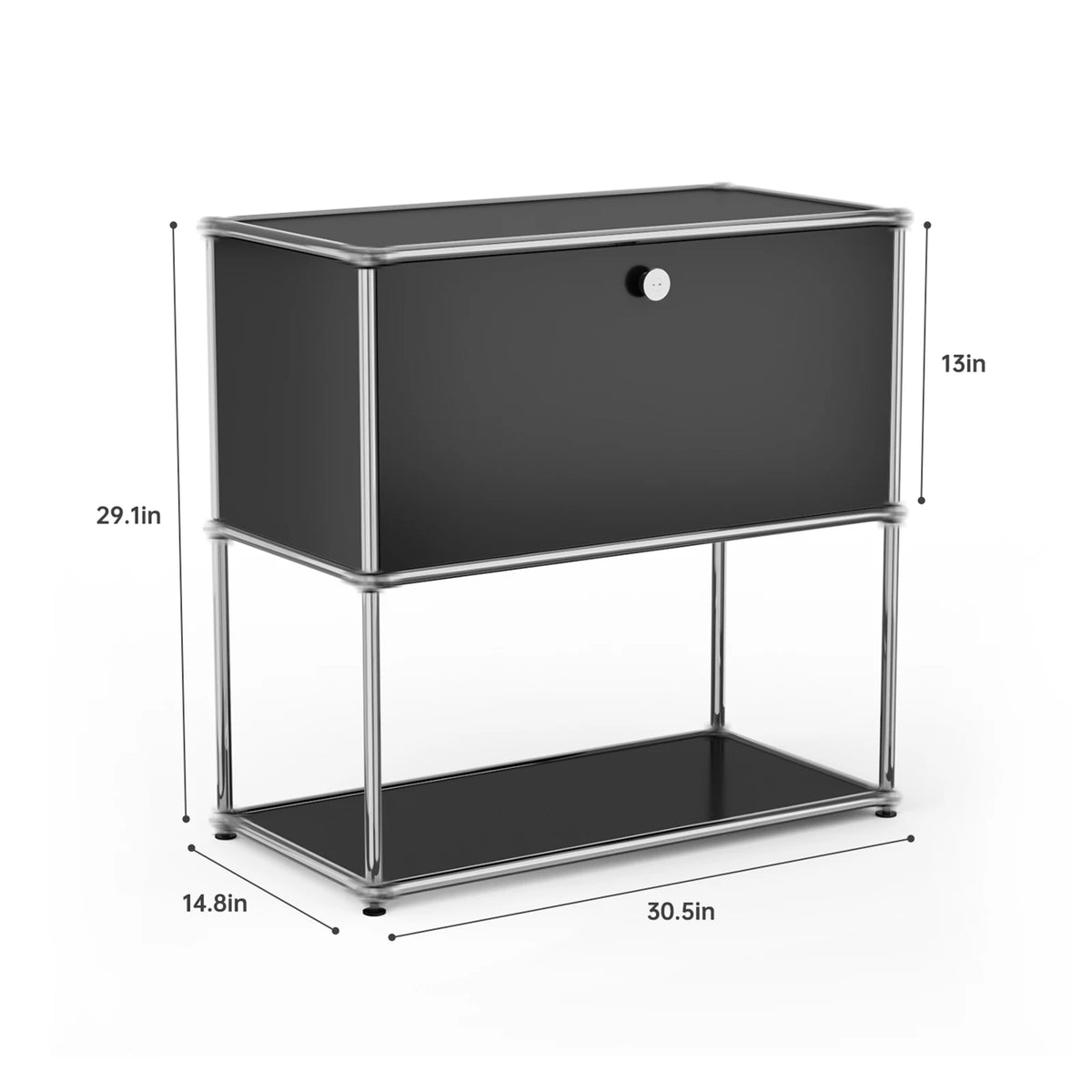 Modern Stainless Steel Storage Cabinet Organizer For Home Office