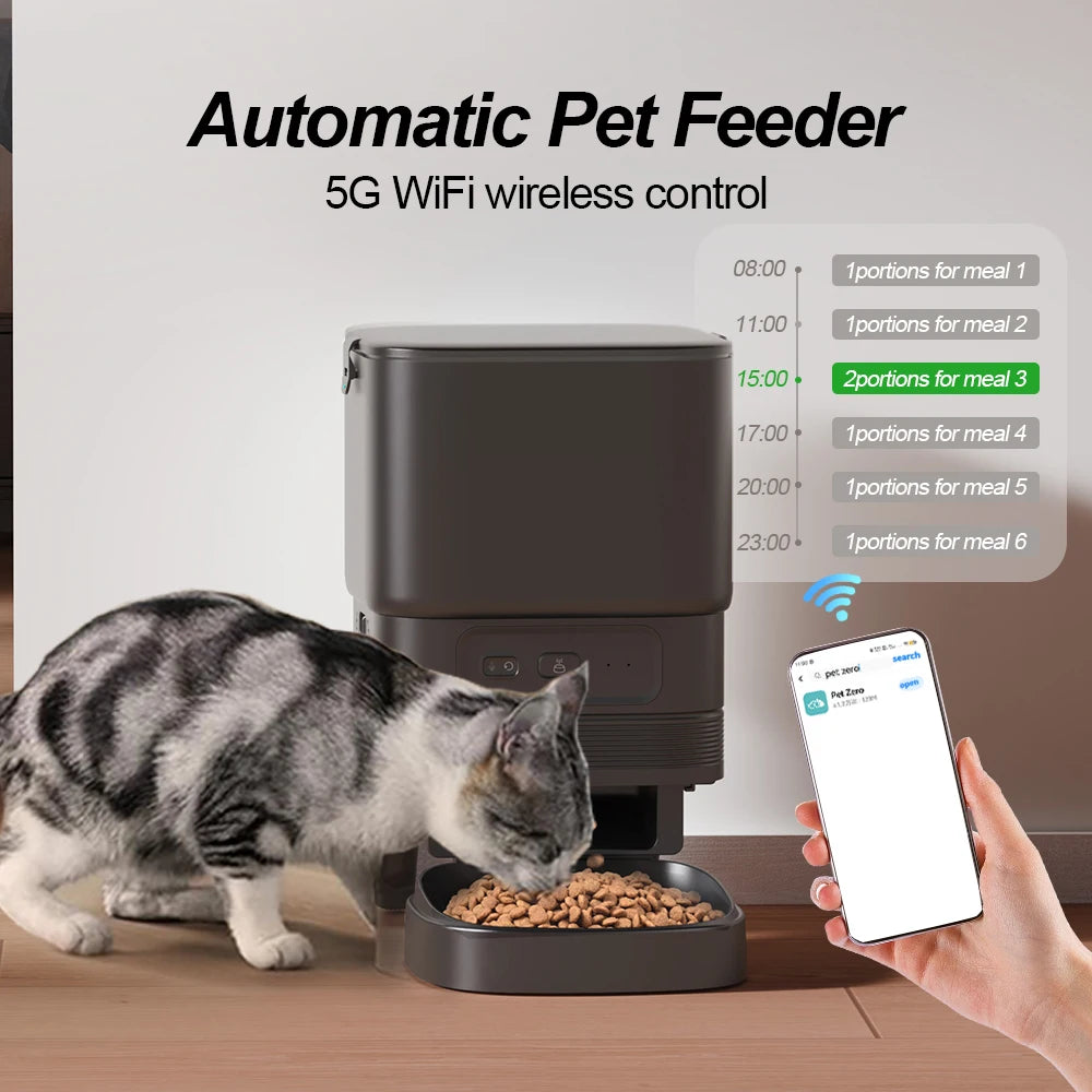 Nityers Automatic Cat Feeder With Timed Voice Recording