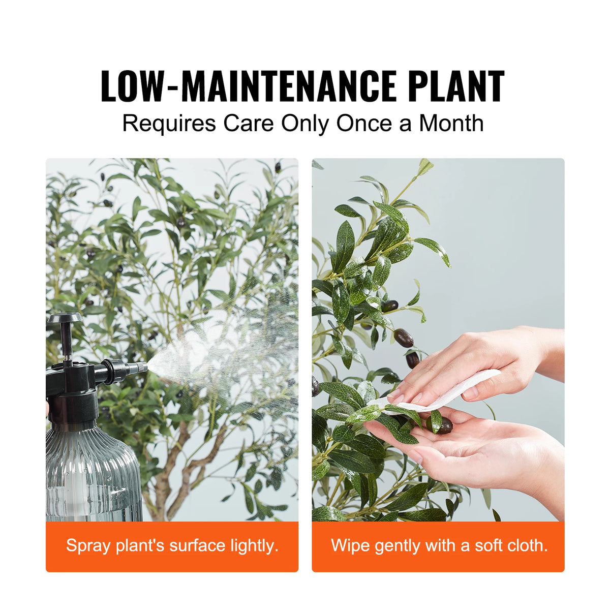 SucceBuy Artificial Olive Tree Faux Plant With Secure Base
