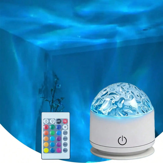 Ocean Wave Light Projector With Remote For Home Ambiance