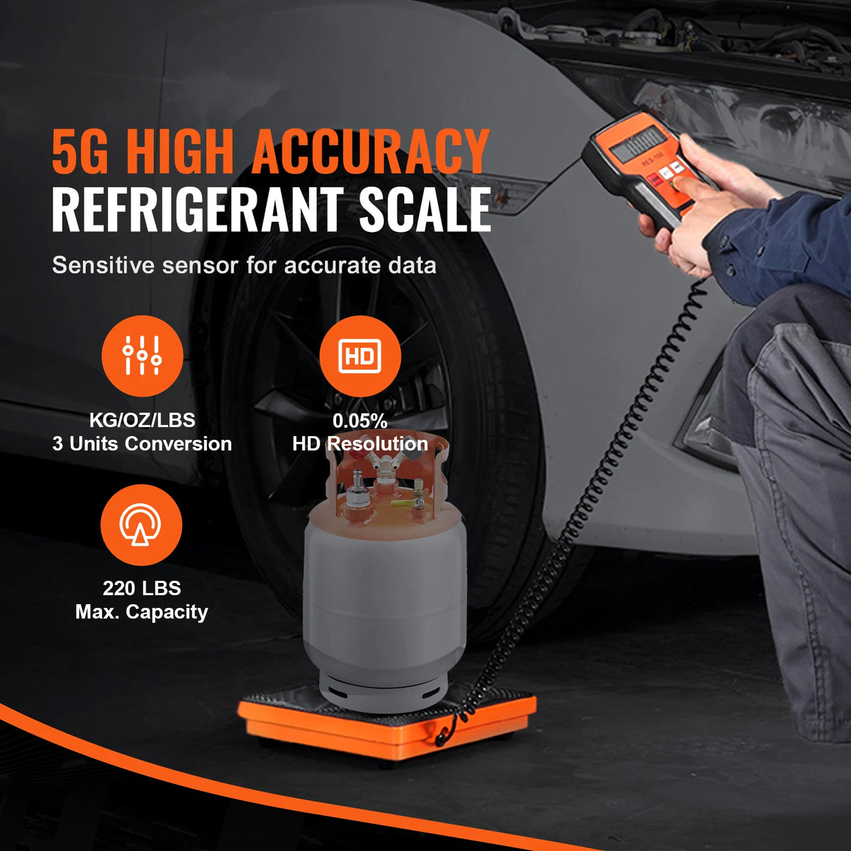 SucceBuy Refrigerant Charging Recovery Scale With Wired Remote Control