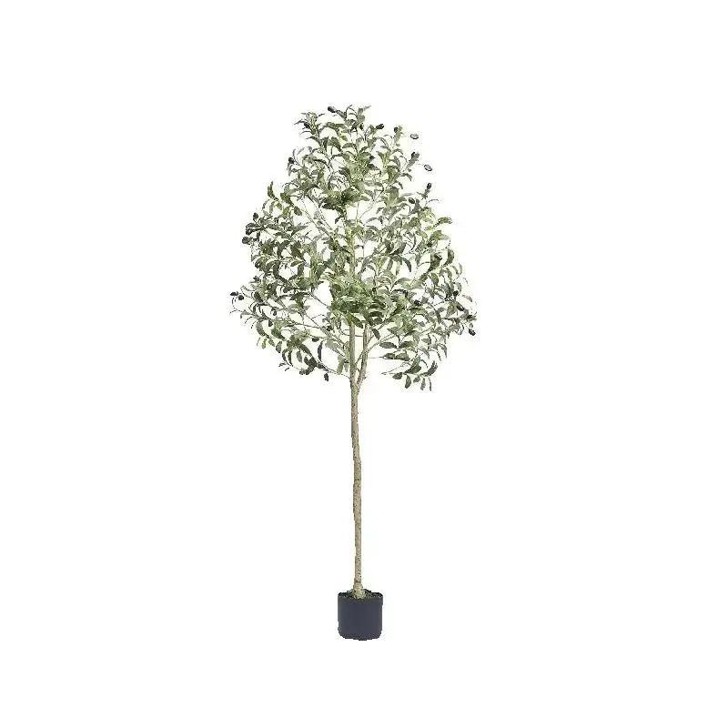 SucceBuy Artificial Olive Tree Faux Plant With Secure Base