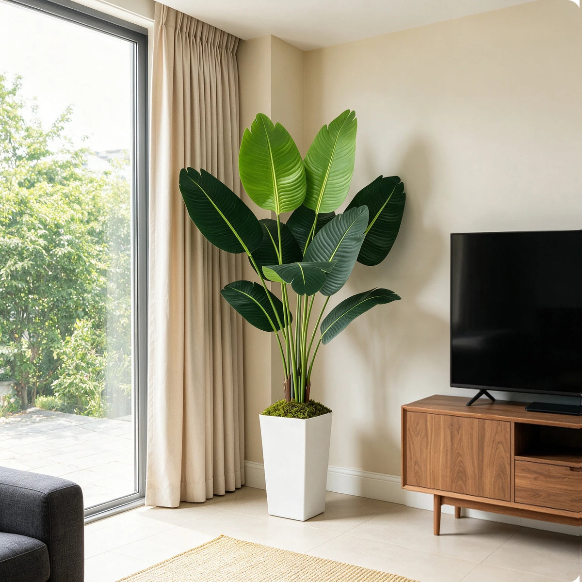Olitree Artificial Bird Of Paradise Plant For Indoor Home Decor