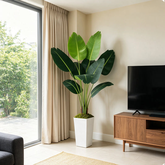 Olitree Artificial Bird Of Paradise Plant For Indoor Home Decor