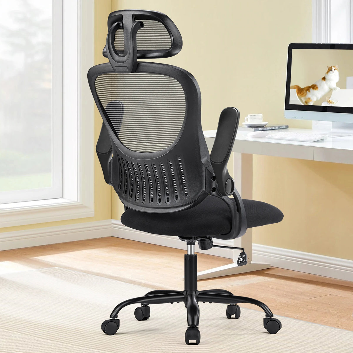 JHK Ergonomic Mesh Office Chair With Adjustable Arms