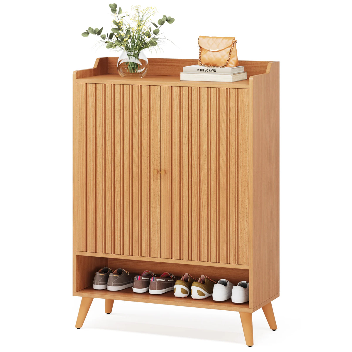 Tribesigns Shoe Cabinet With Doors For Bedroom And Hallway Storage