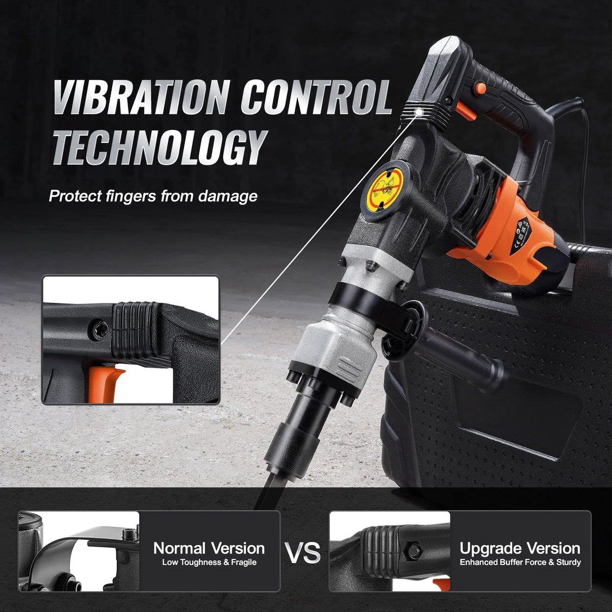 SucceBuy Electric Demolition Jack Hammer With Chisels