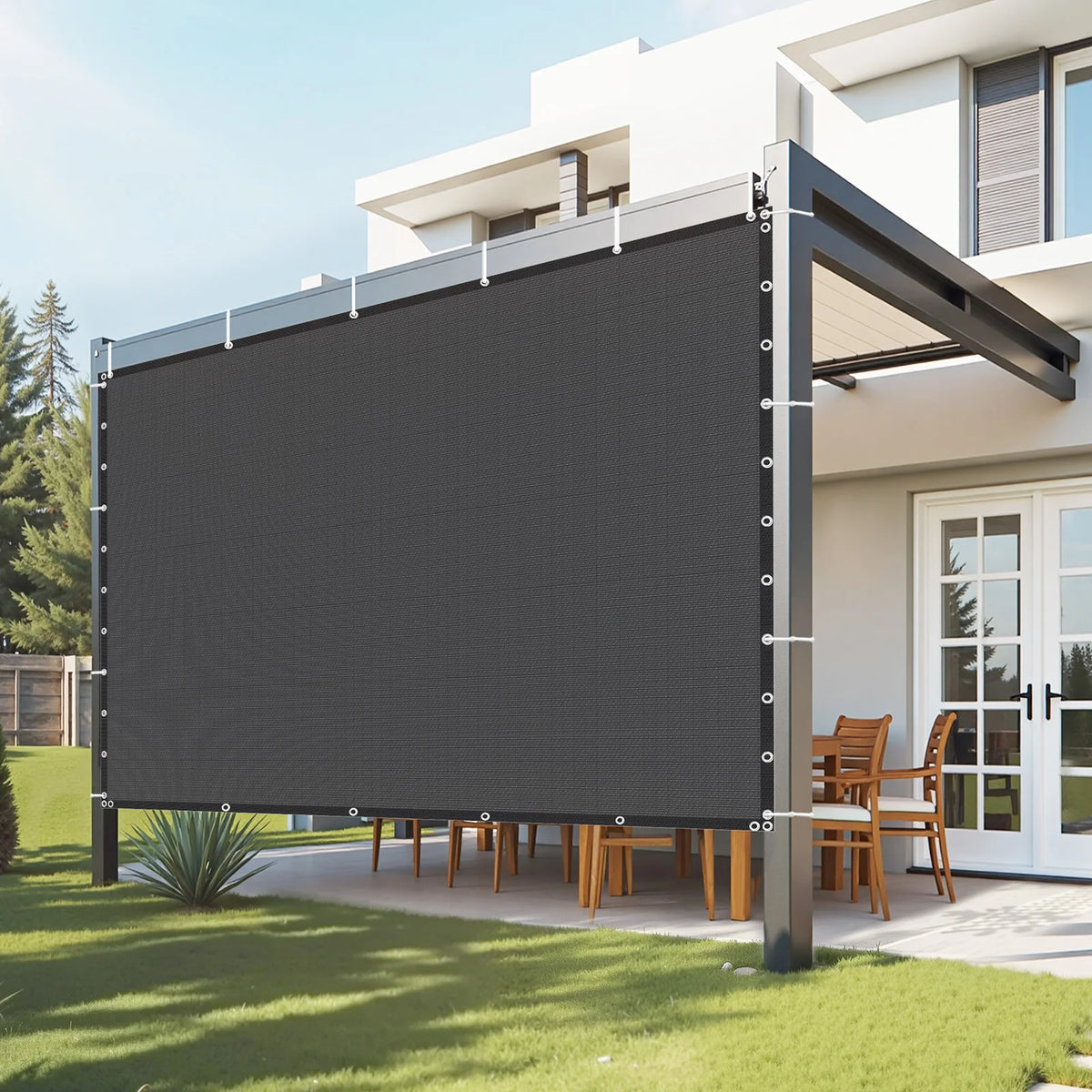 SucceBuy HDPE Sun Shade Cloth Canopy For Outdoor Garden Privacy