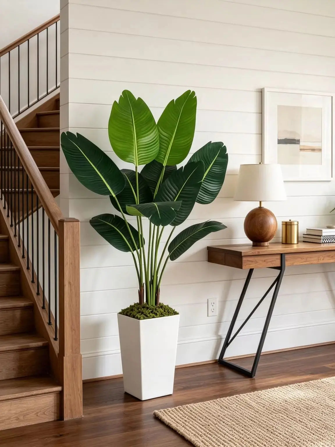 Olitree Artificial Bird Of Paradise Plant For Indoor Home Decor