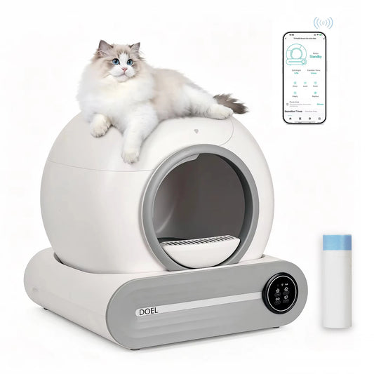DOEL Smart Automatic Self Cleaning Cat Litter Box App Control