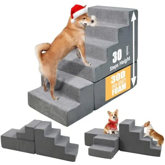 Portable Pet Stairs With Non Slip Surface For Bed Access