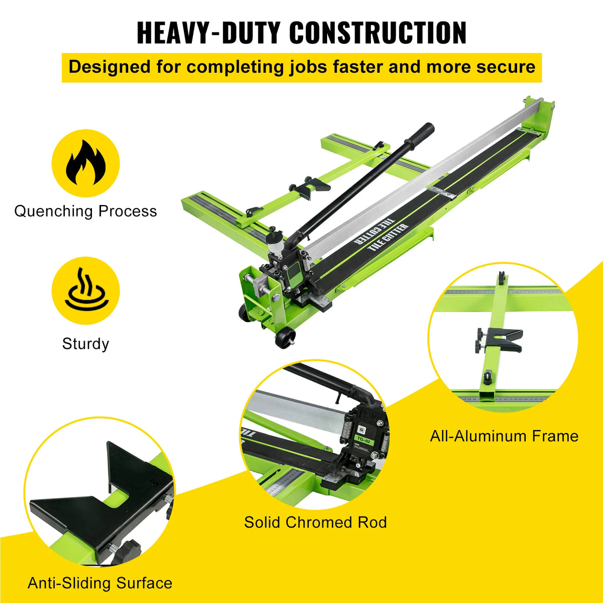 SucceBuy Manual Tile Cutter With Laser Positioning For Precision Cuts