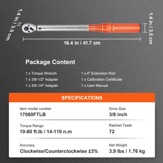 SucceBuy Mechanical Torque Wrench Set For Precision Vehicle Repairs