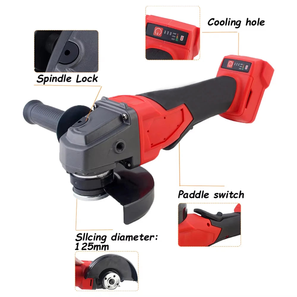 Magnitt Brushless Cordless Angle Grinder For Cutting And Polishing