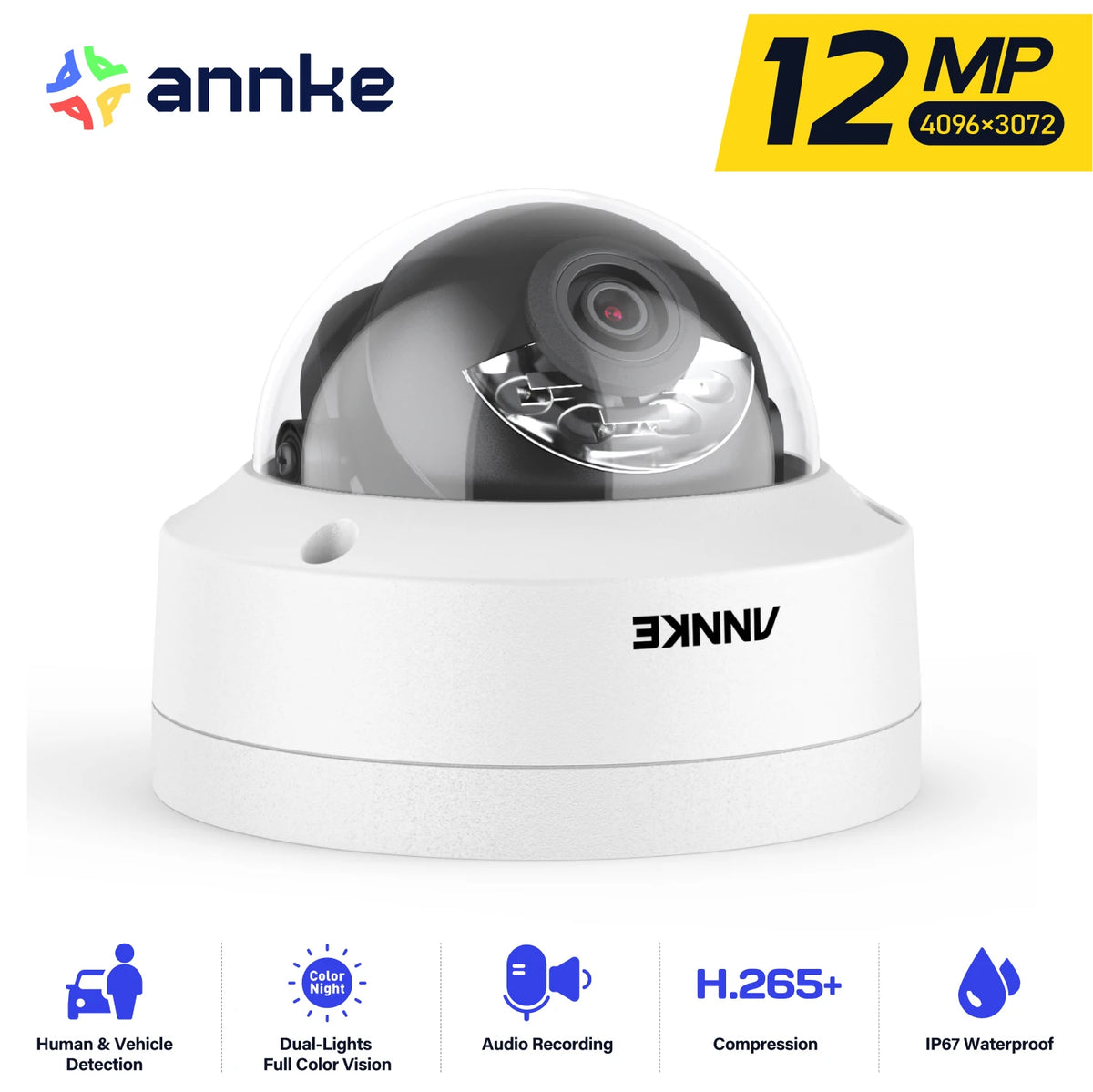 ANNKE Smart Dual Light PoE Security Camera With AI Detection