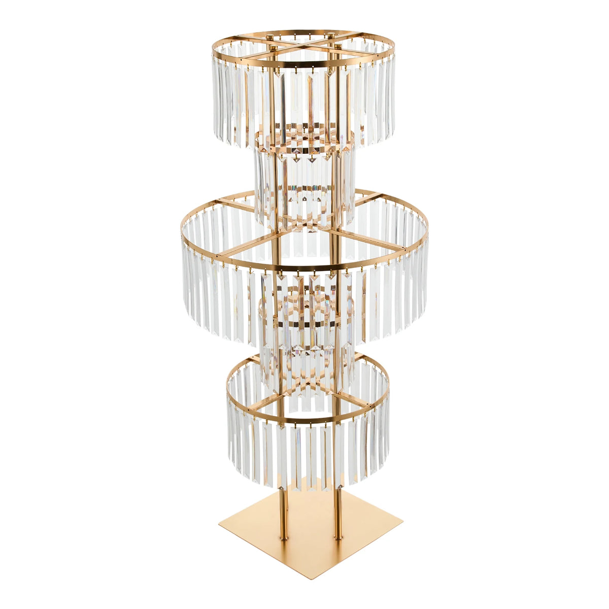 Five Tier Acrylic Wedding Flower Stand for Elegant Event Decor