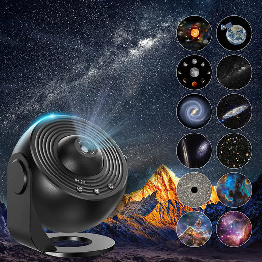 Mexllex Galaxy Star Projector Night Light With Rotating Images