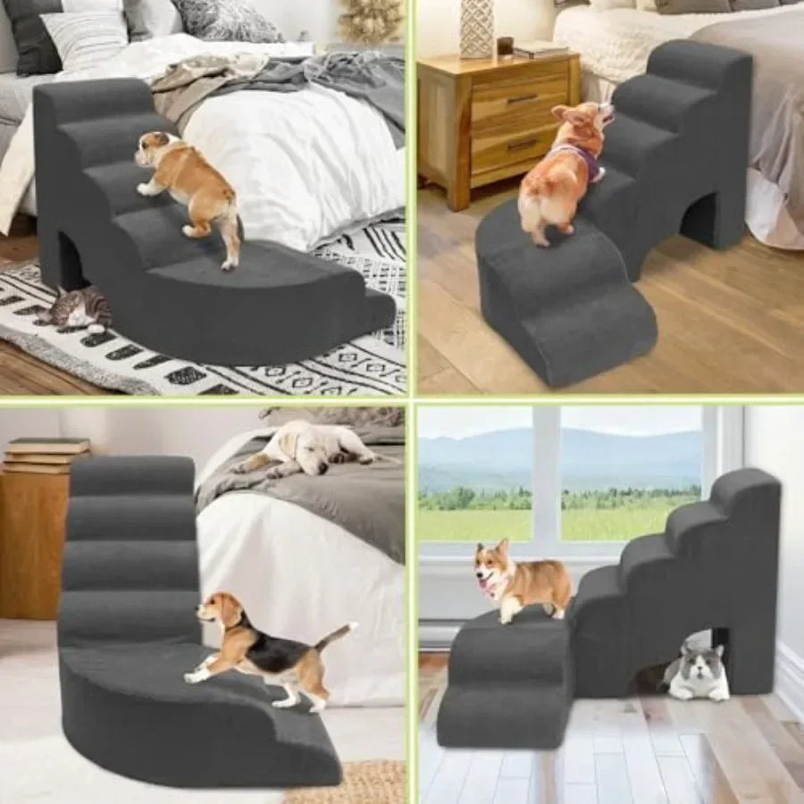 Indoor Pet Stairs for Small Dogs With Non Slip Steps