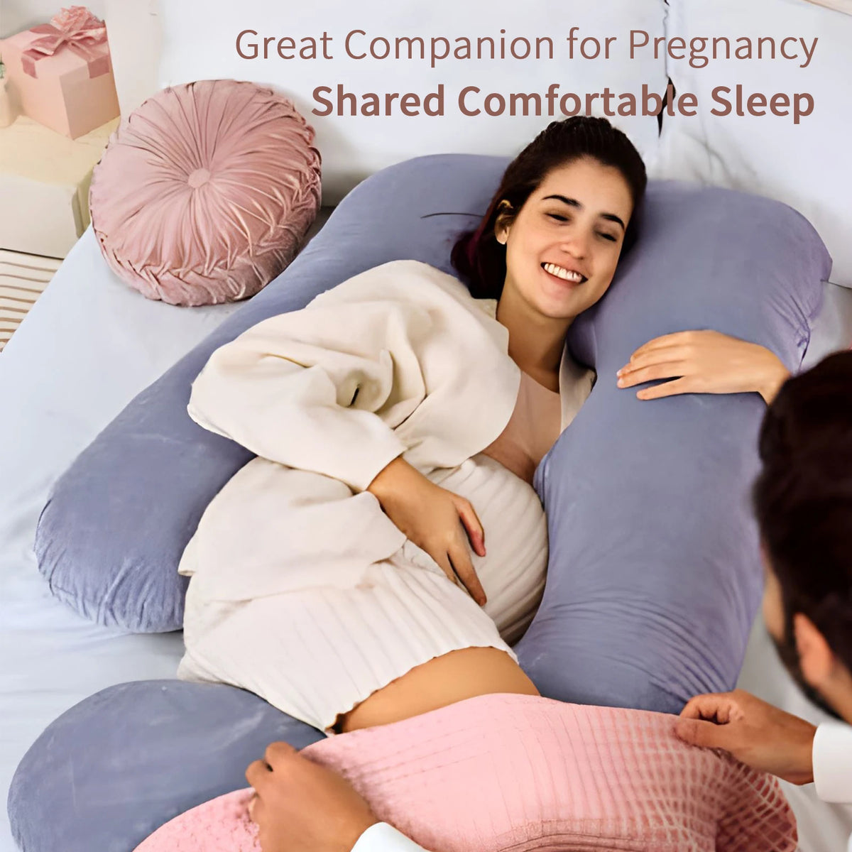 G Shaped Pregnancy Pillow For Full Body Maternity Support