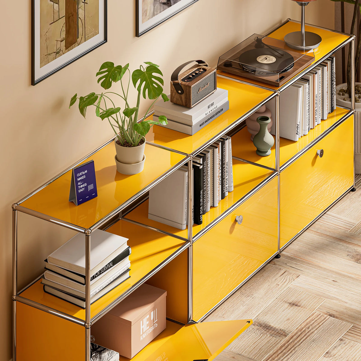 Modern Stainless Steel Storage Cabinet Organizer For Home Office