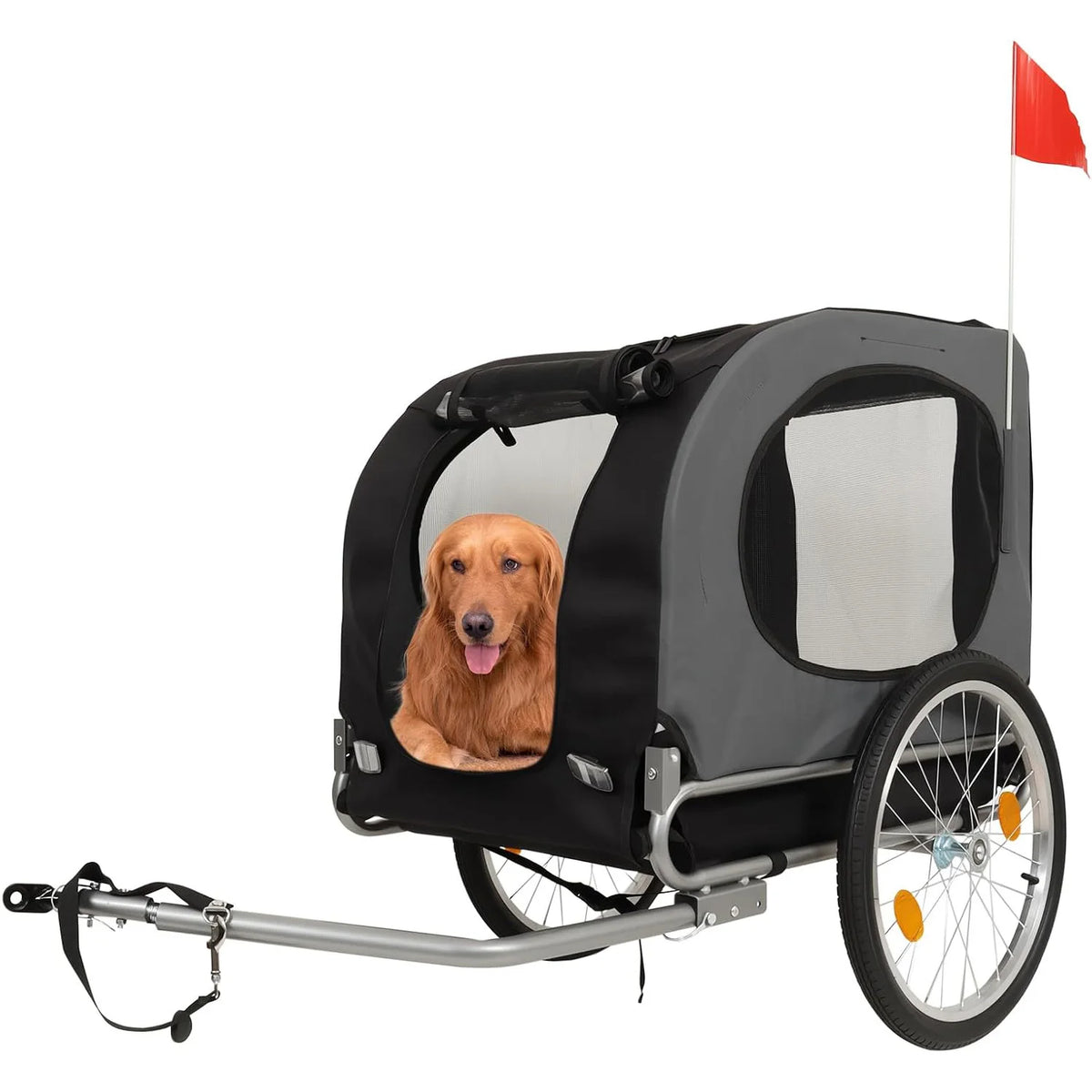 HiMISS Foldable Dog Bike Trailer and Jogging Stroller for Pets