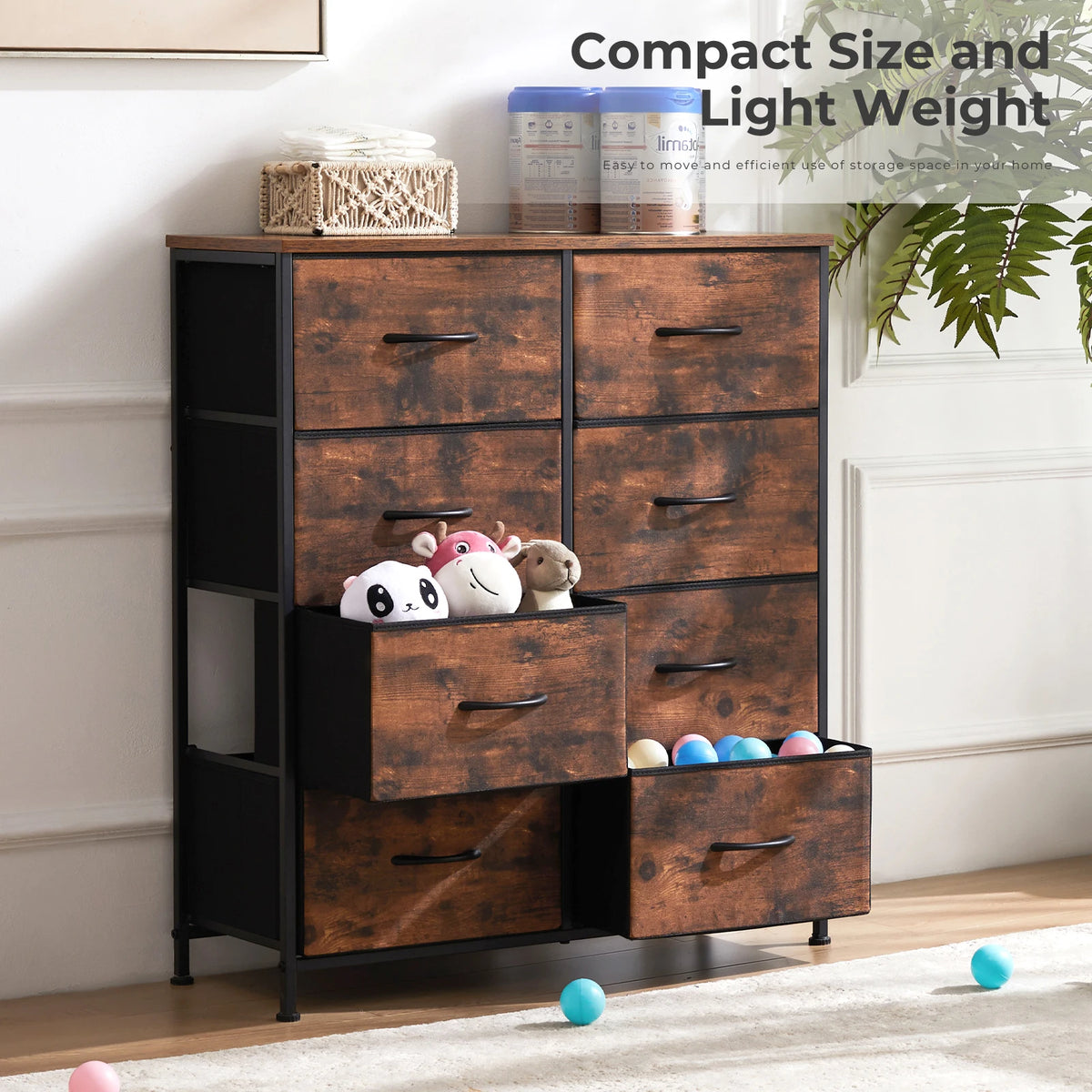 MCQ Modern Fabric Drawer Storage Cabinet For Living Room