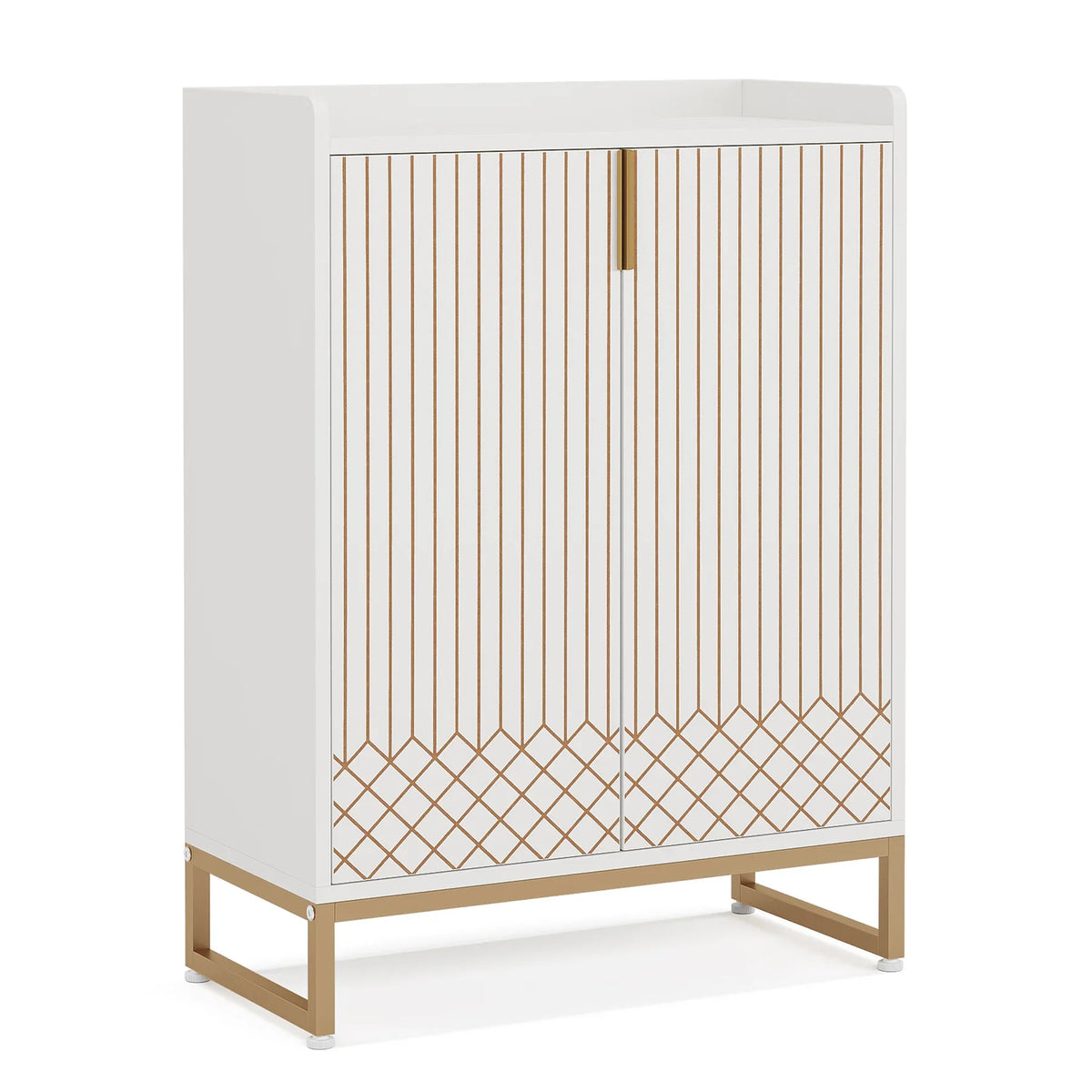 Tribesigns Shoe Cabinet With Doors For Bedroom And Hallway Storage